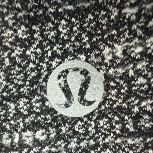Lululemon Kitsilano Coco Pique Black White Fitted Long Sleeve Size 6 - Picture 3 of 8